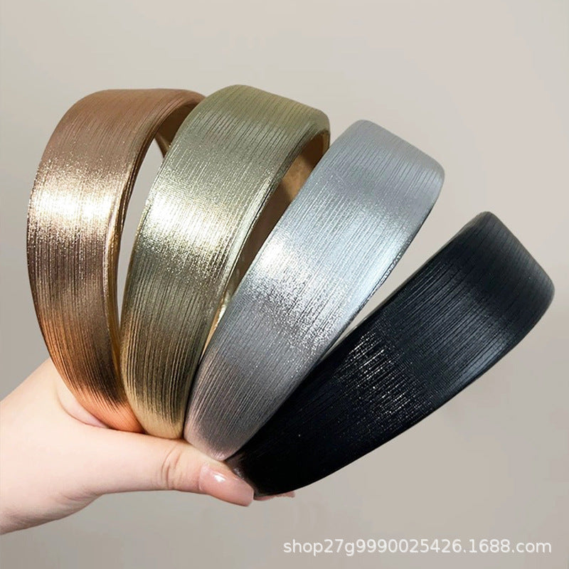 Wholesale metal color widened thickened high Skull top simple headband